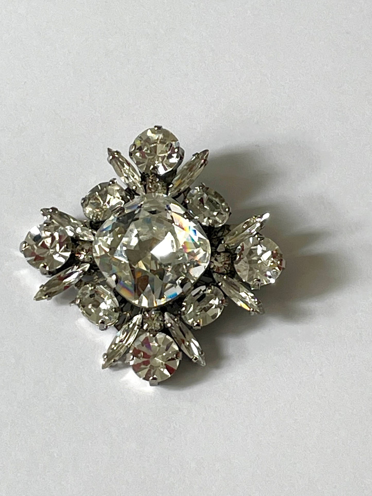 Swarovski Crystal Moon brooch