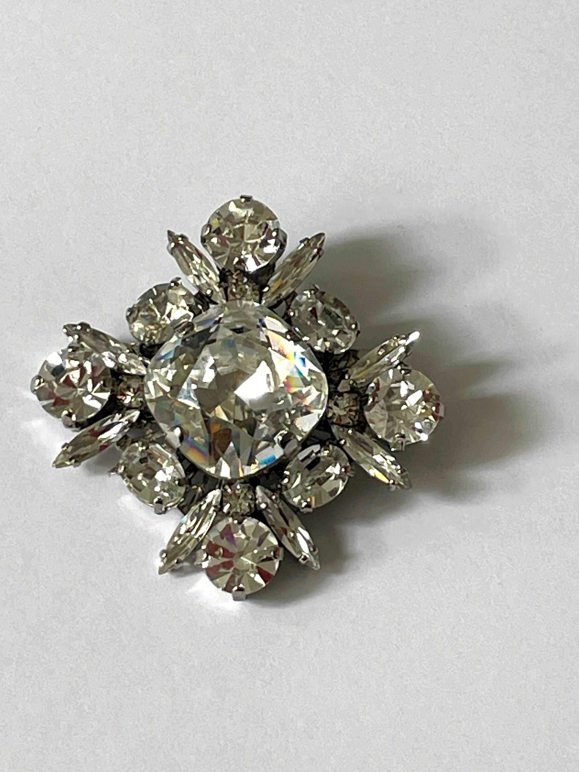 Swarovski Crystal Moon brooch - Heiter Jewellery