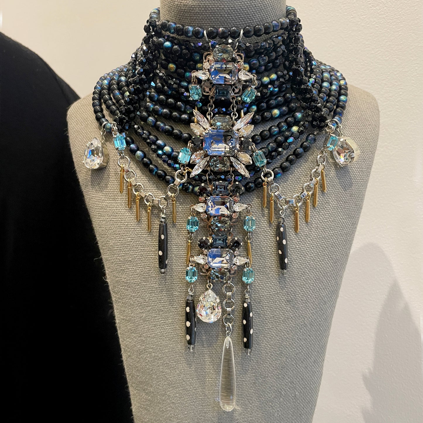 Luna Beaded choker Necklace - Heiter Jewellery