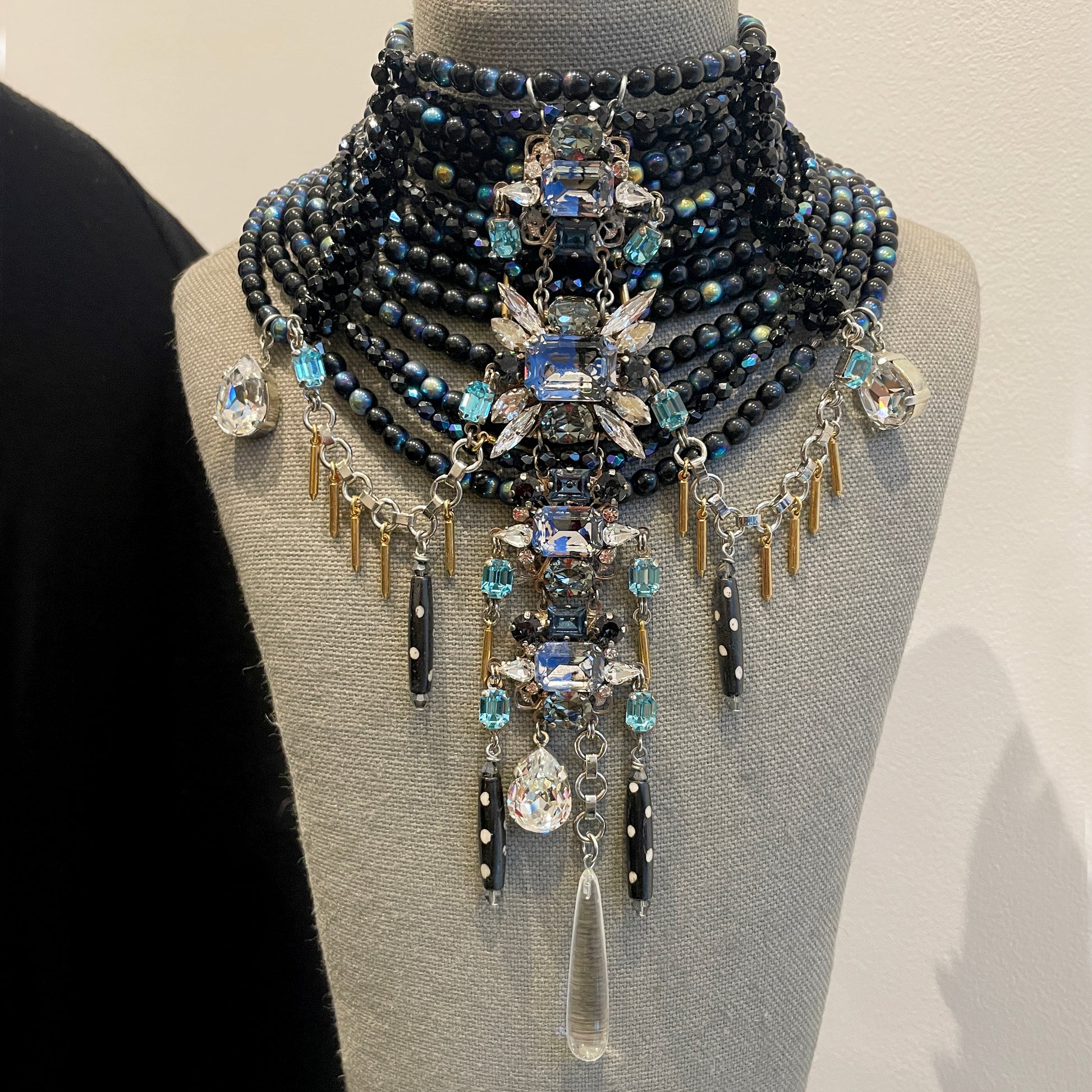 Luna Beaded choker Necklace - Heiter Jewellery