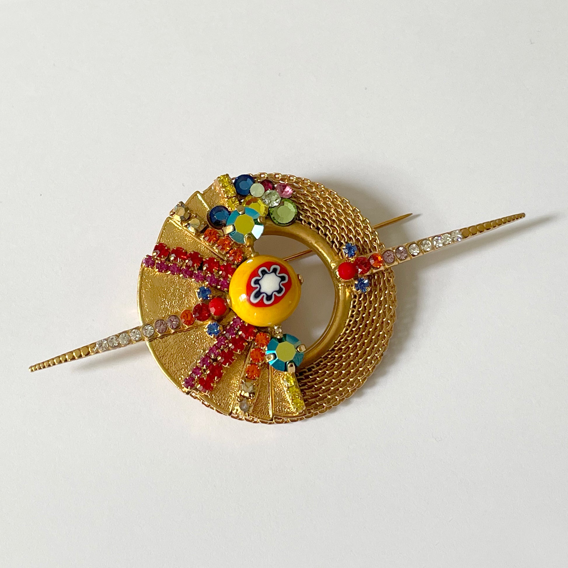 XL Sol Crystal Brooch Pin - Heiter Jewellery