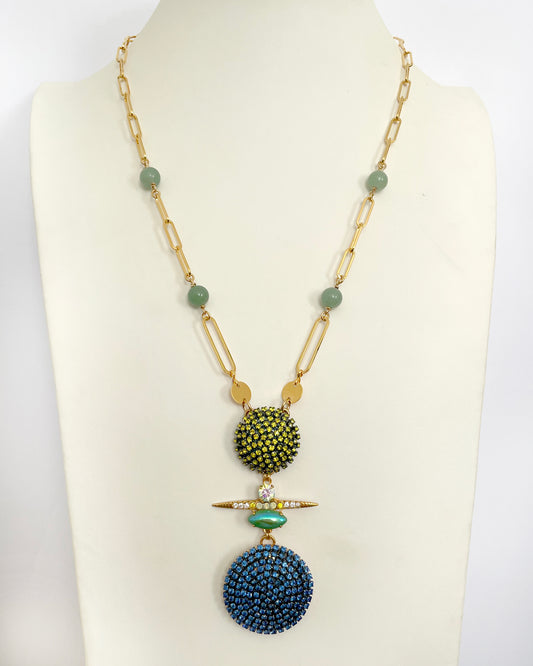 Juno Long Pendant Necklace - Heiter Jewellery