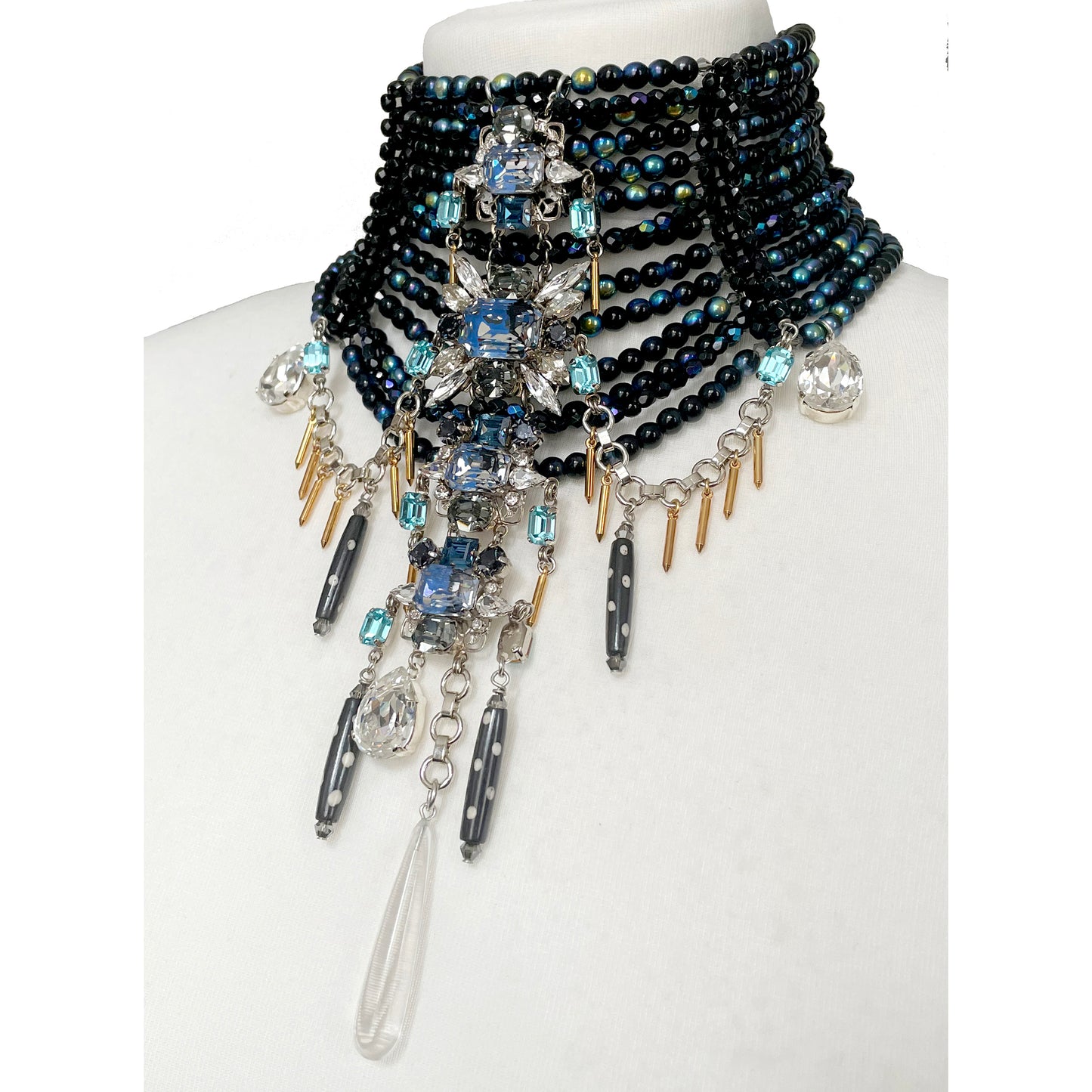Luna Beaded choker Necklace - Heiter Jewellery