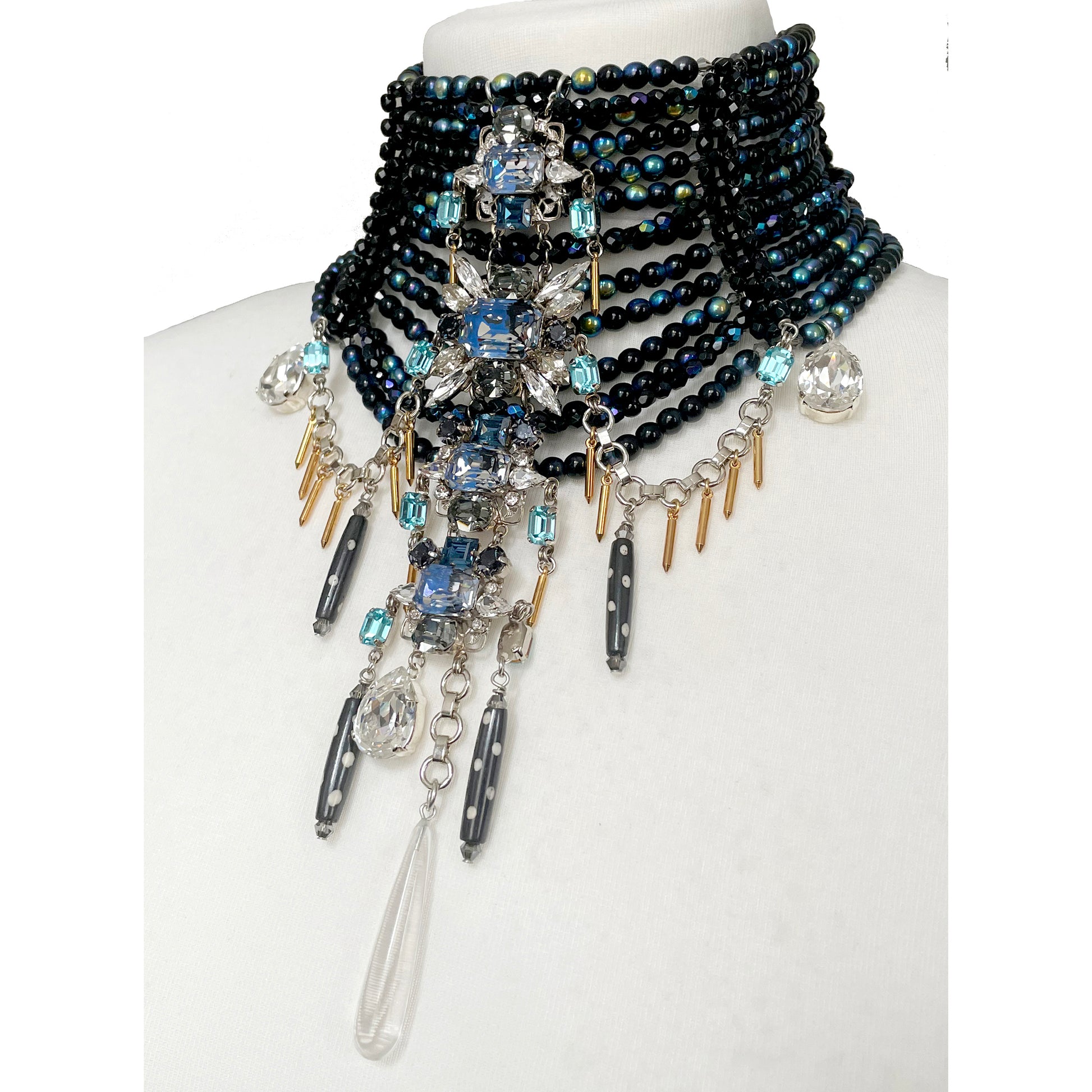 Luna Beaded choker Necklace - Heiter Jewellery