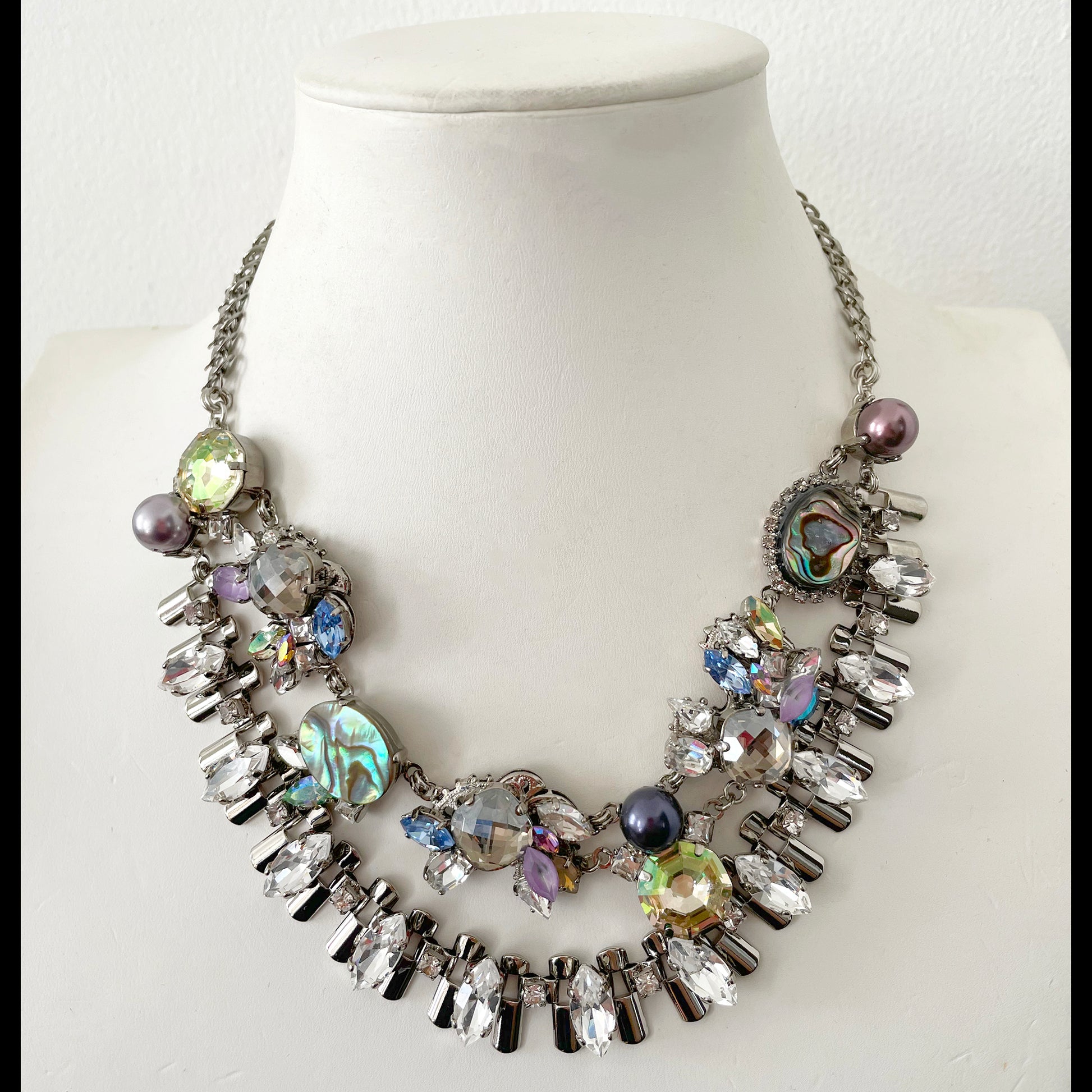 Abalone shell Moon Necklace - Heiter Jewellery