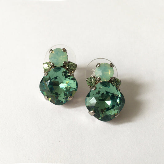 Swarovski Erenite stud earrings - Heiter Jewellery