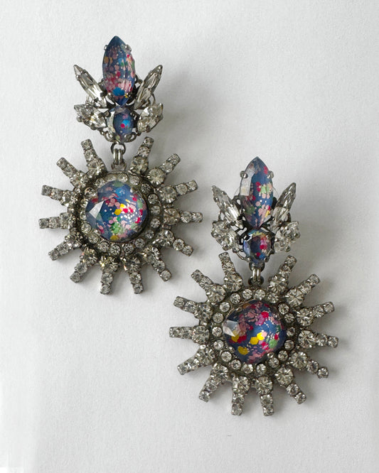 Blue Kusama Drop Earrings