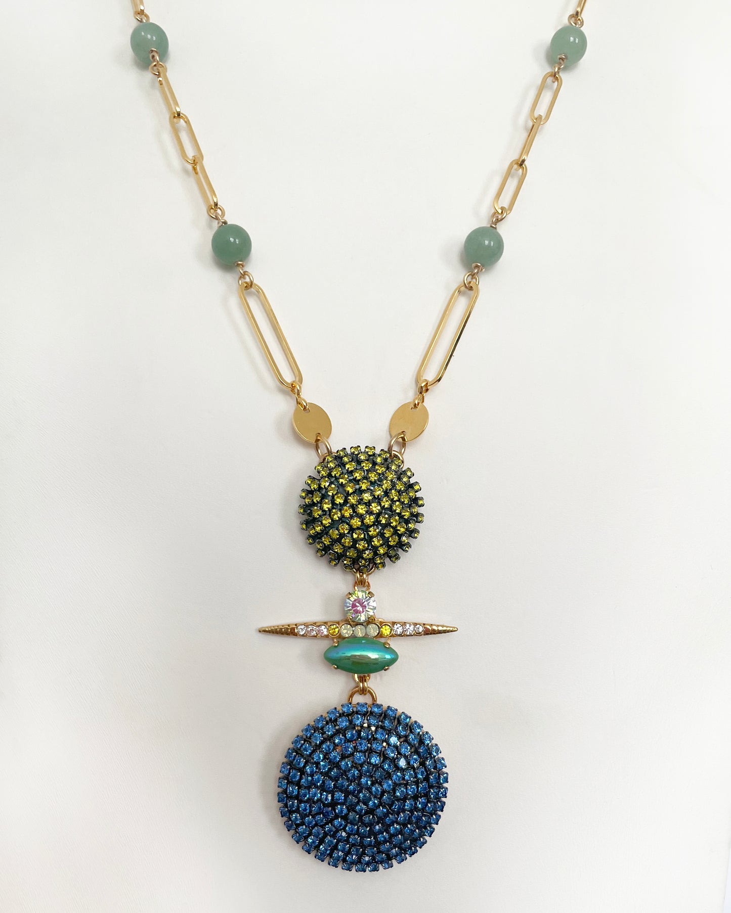 Juno Long Pendant Necklace - Heiter Jewellery