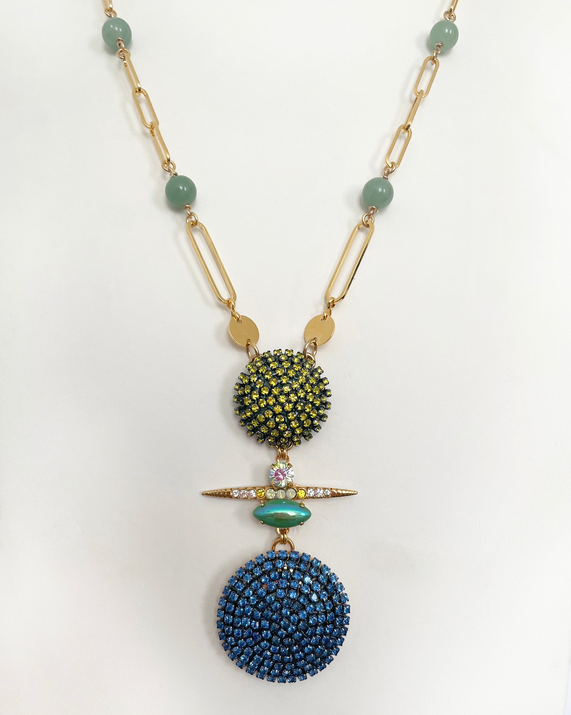 Juno Long Pendant Necklace - Heiter Jewellery