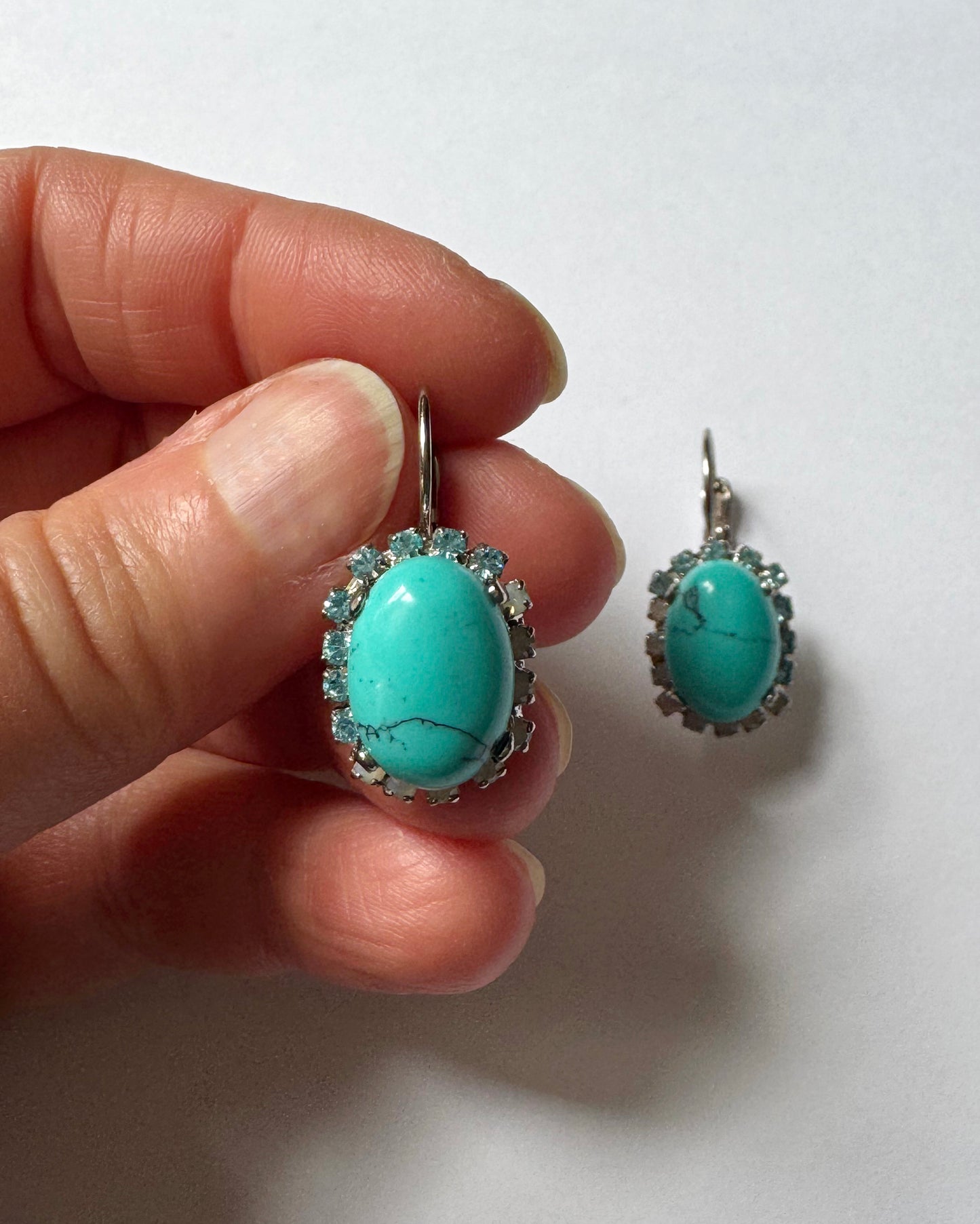Turquoise Drop Earrings - Heiter Jewellery
