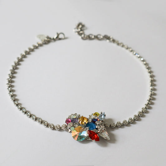 Rainbow Swarovski Crystal Choker - Heiter Jewellery