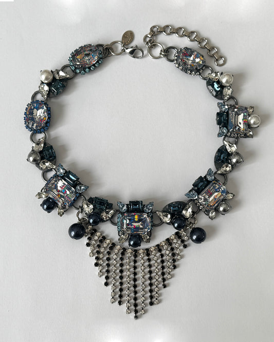 Eclipse Blue pearl Necklace