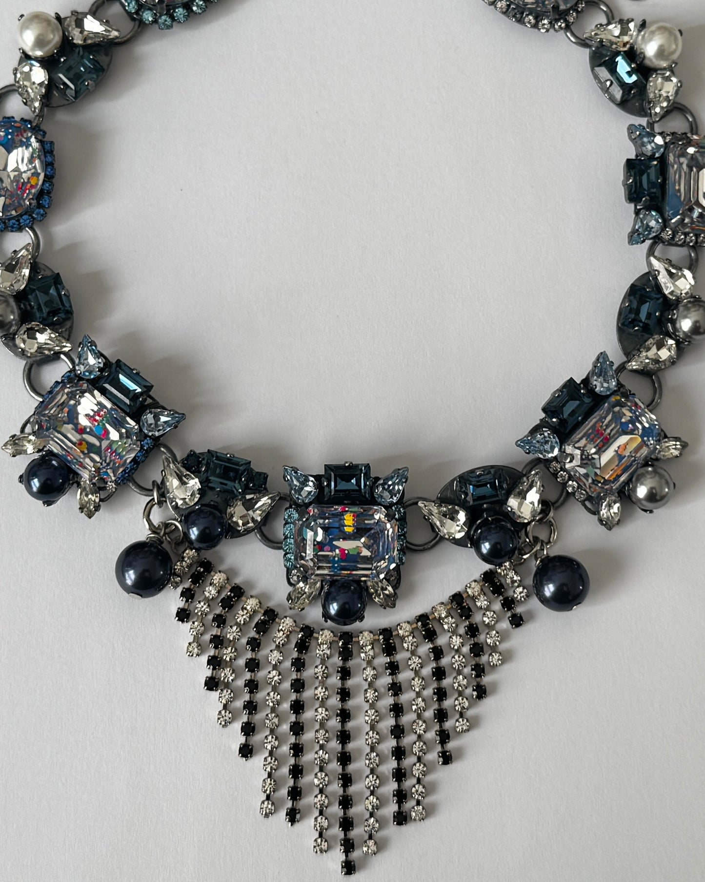 Eclipse Blue pearl Necklace