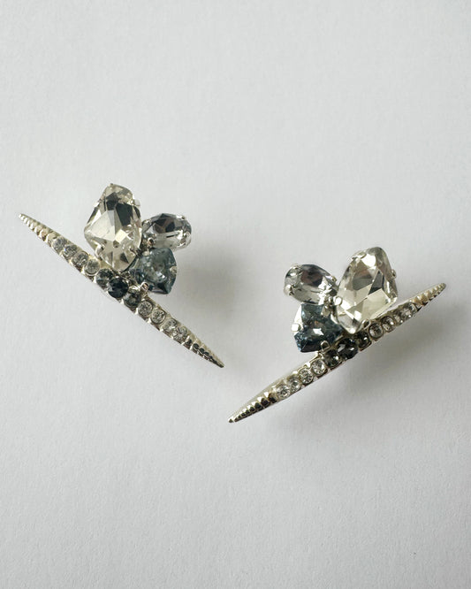 Galactic Crystal Bar Earrings - Heiter Jewellery