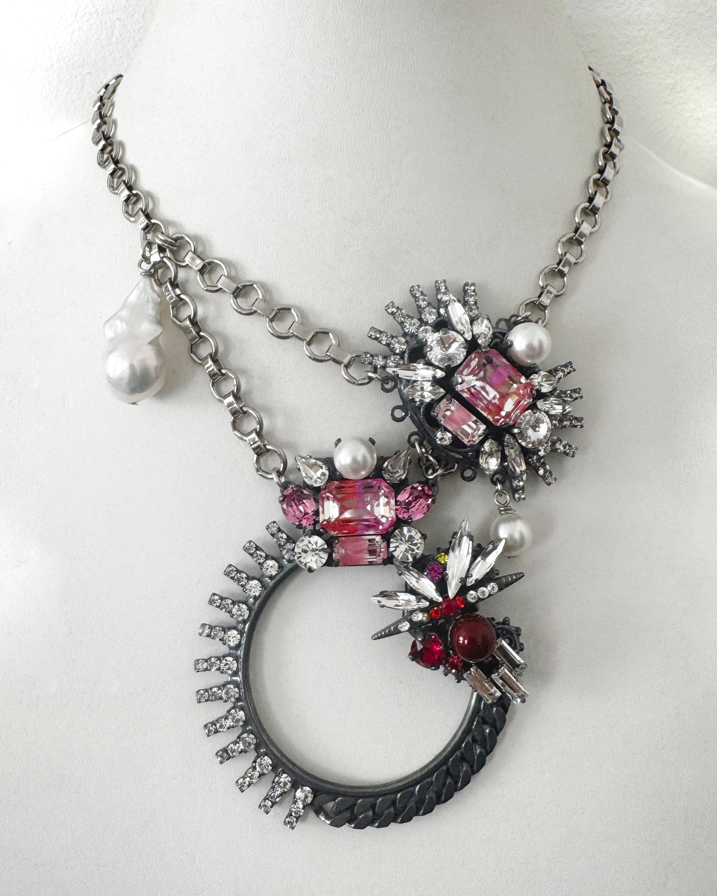 Neon Pink Vivienne Necklace