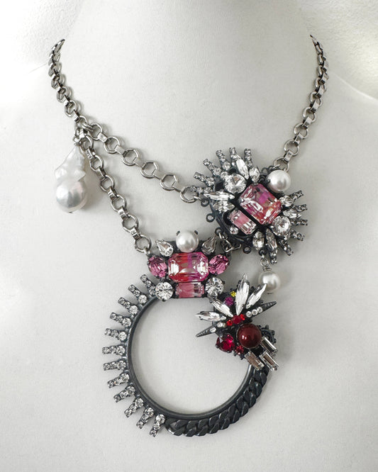 Neon Pink Vivienne Necklace