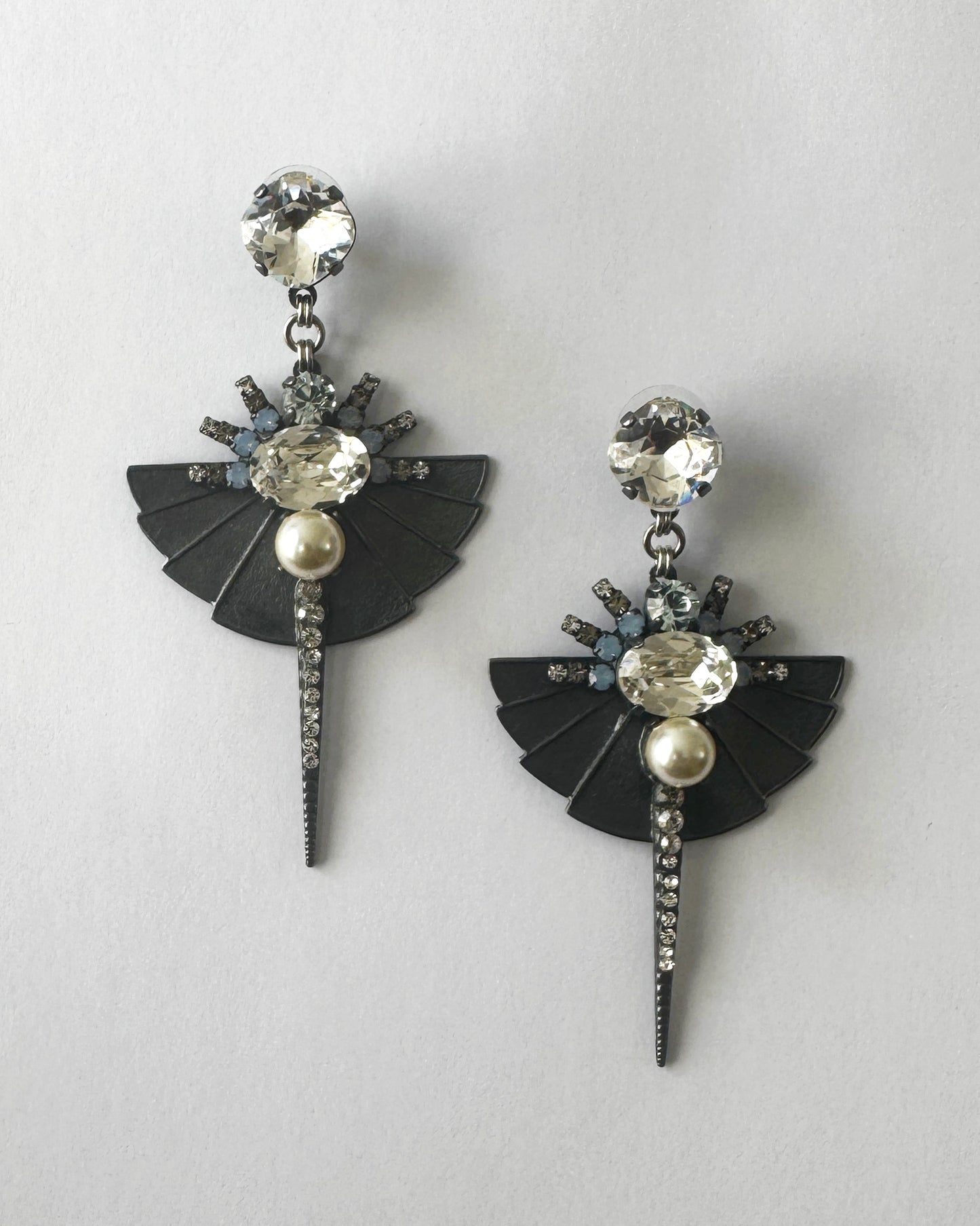 Eclipse Pearl and Crystal Earrings