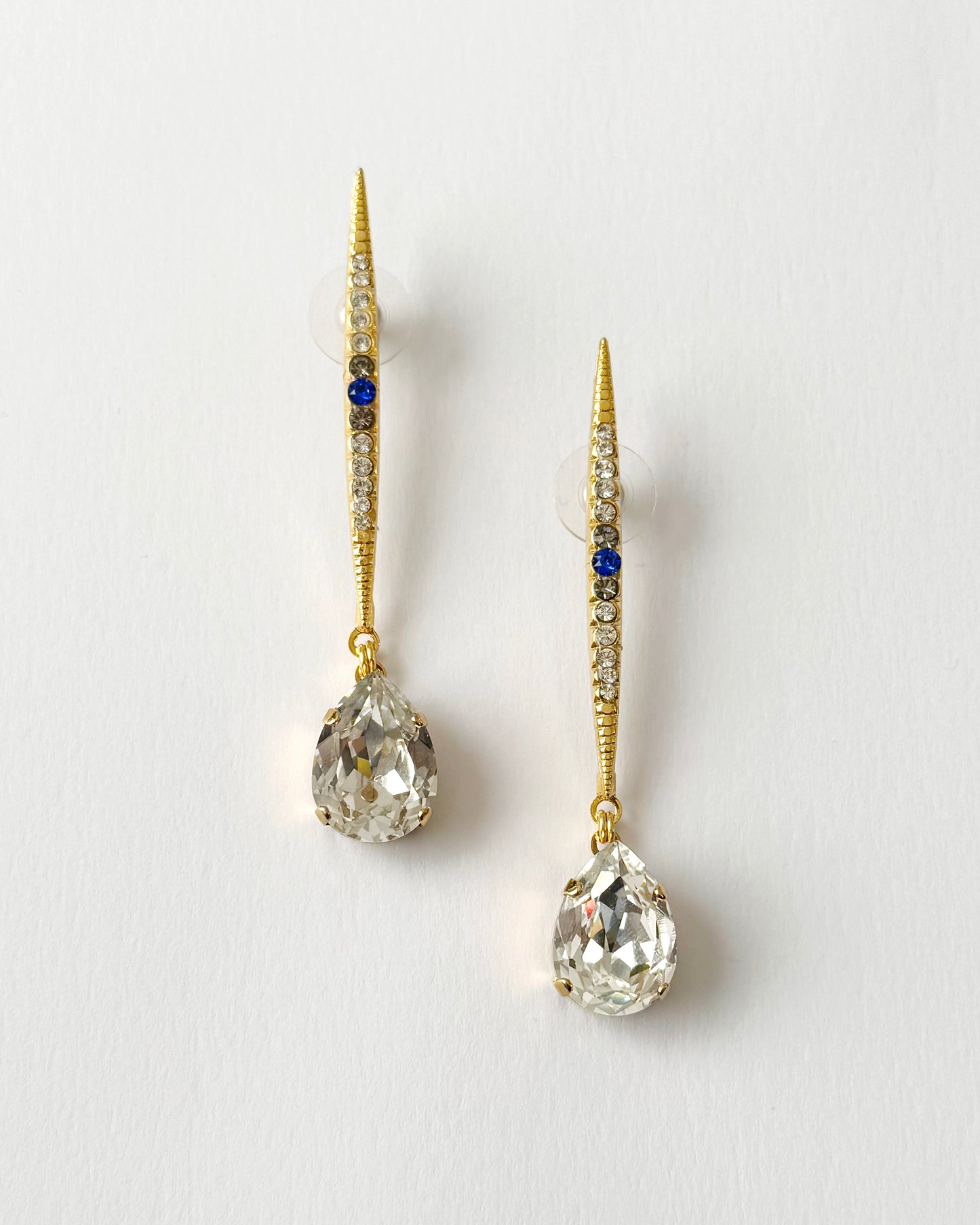Sapphire Chrysalis Spike Earrings - Heiter Jewellery