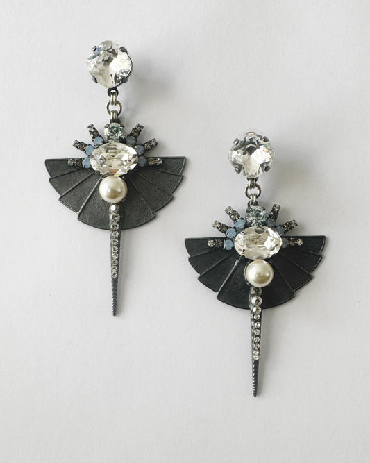 Eclipse Pearl and Crystal Earrings