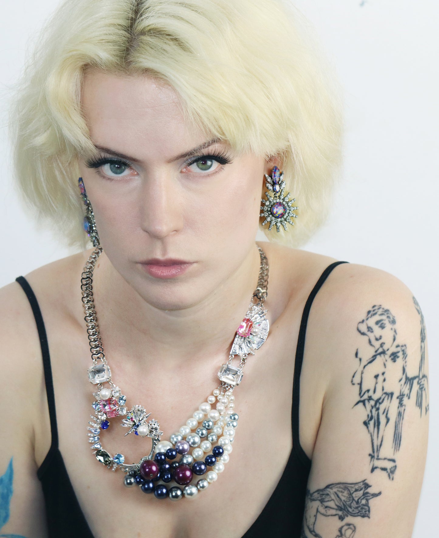 Blue Kusama Drop Earrings