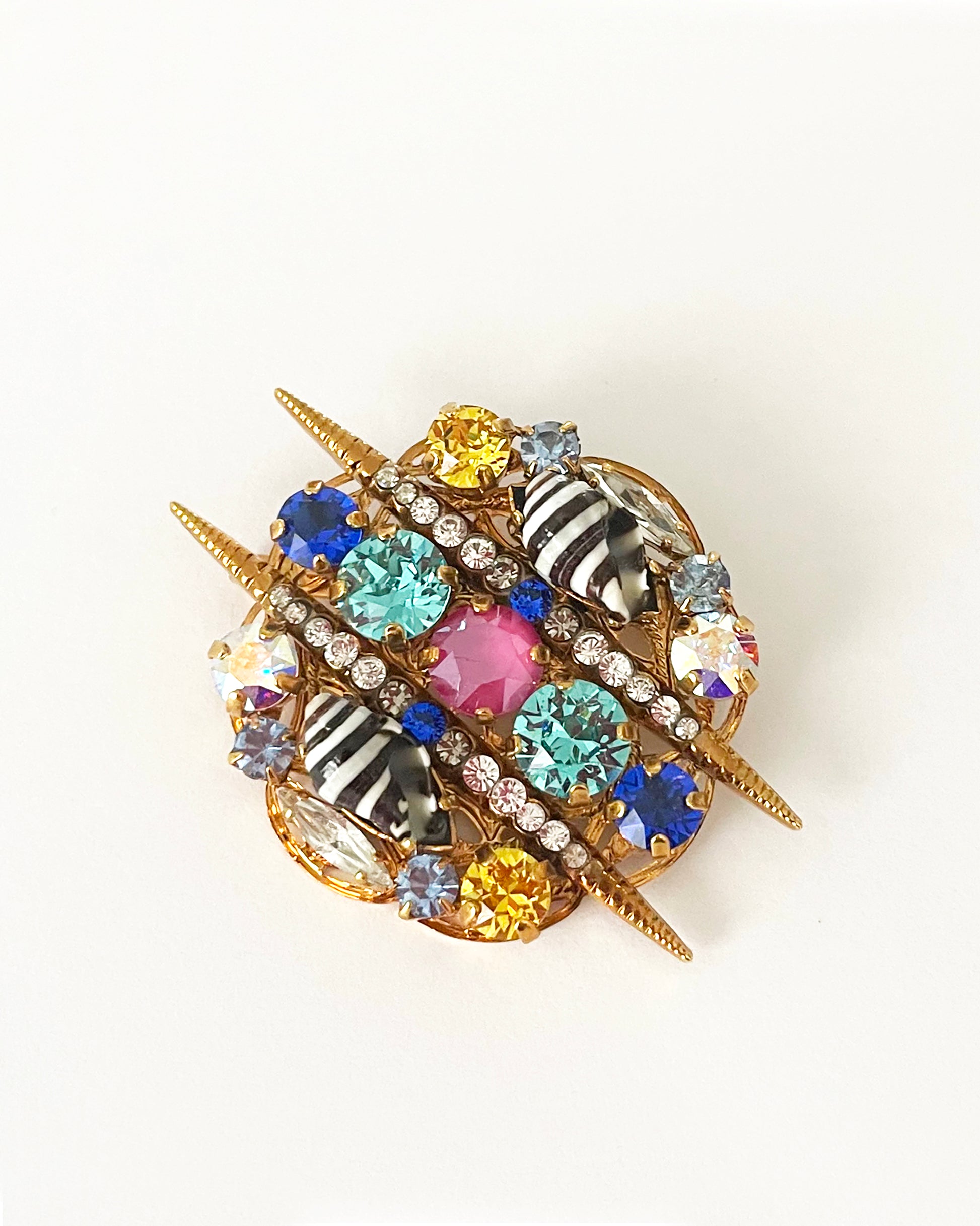 African Queen Crystal Brooch Pin - Heiter Jewellery