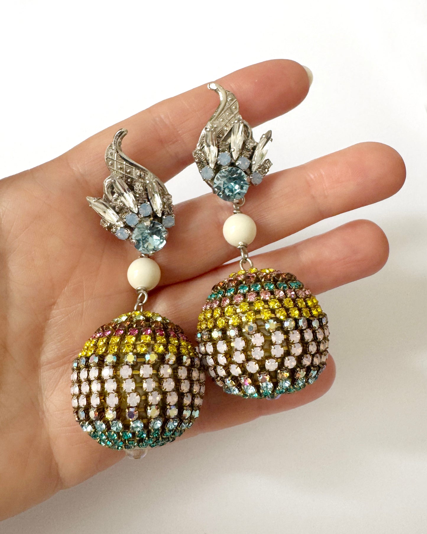 Tutti Frutti Pastel Drop Earrings - Heiter Jewellery