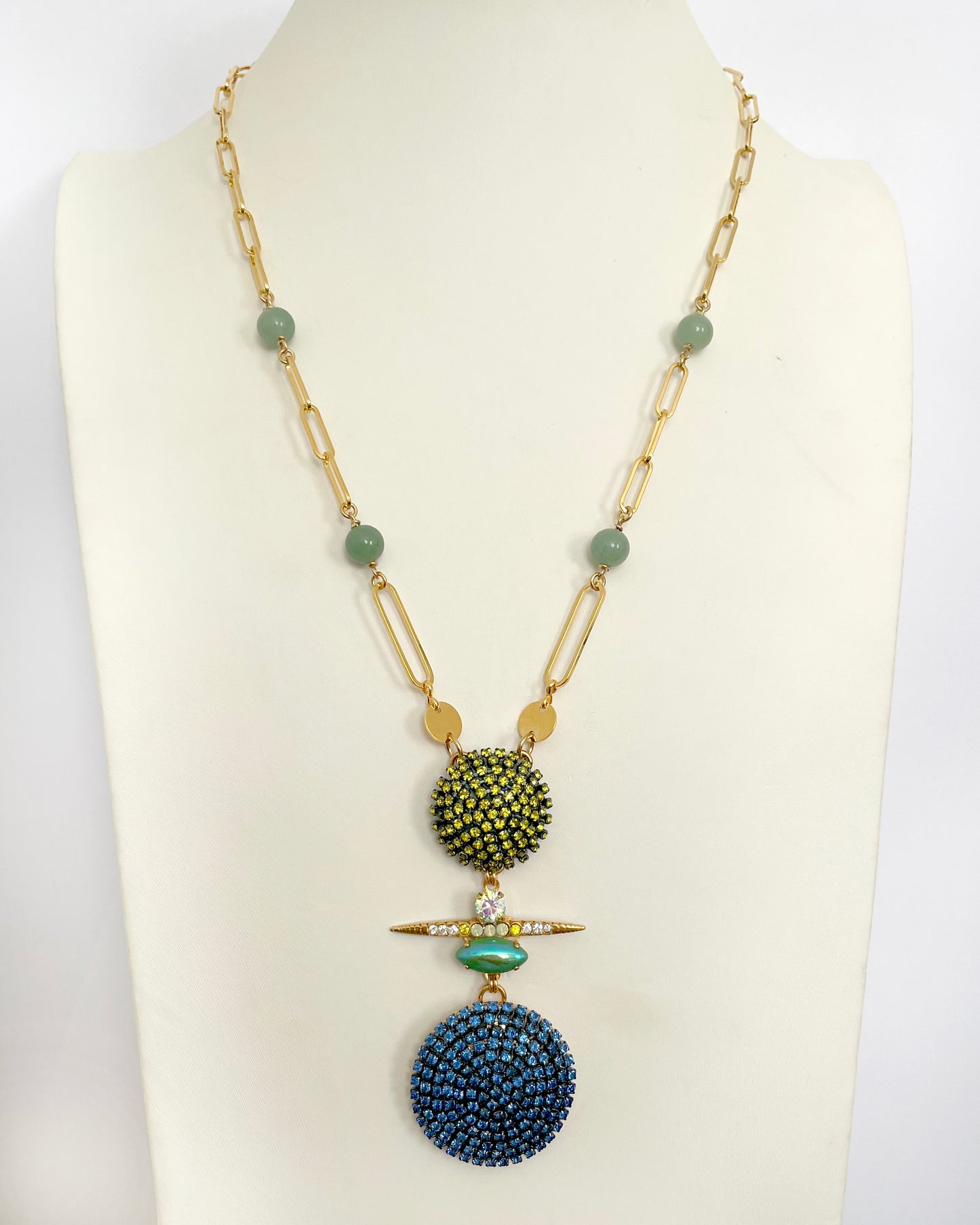 Juno Long Pendant Necklace - Heiter Jewellery