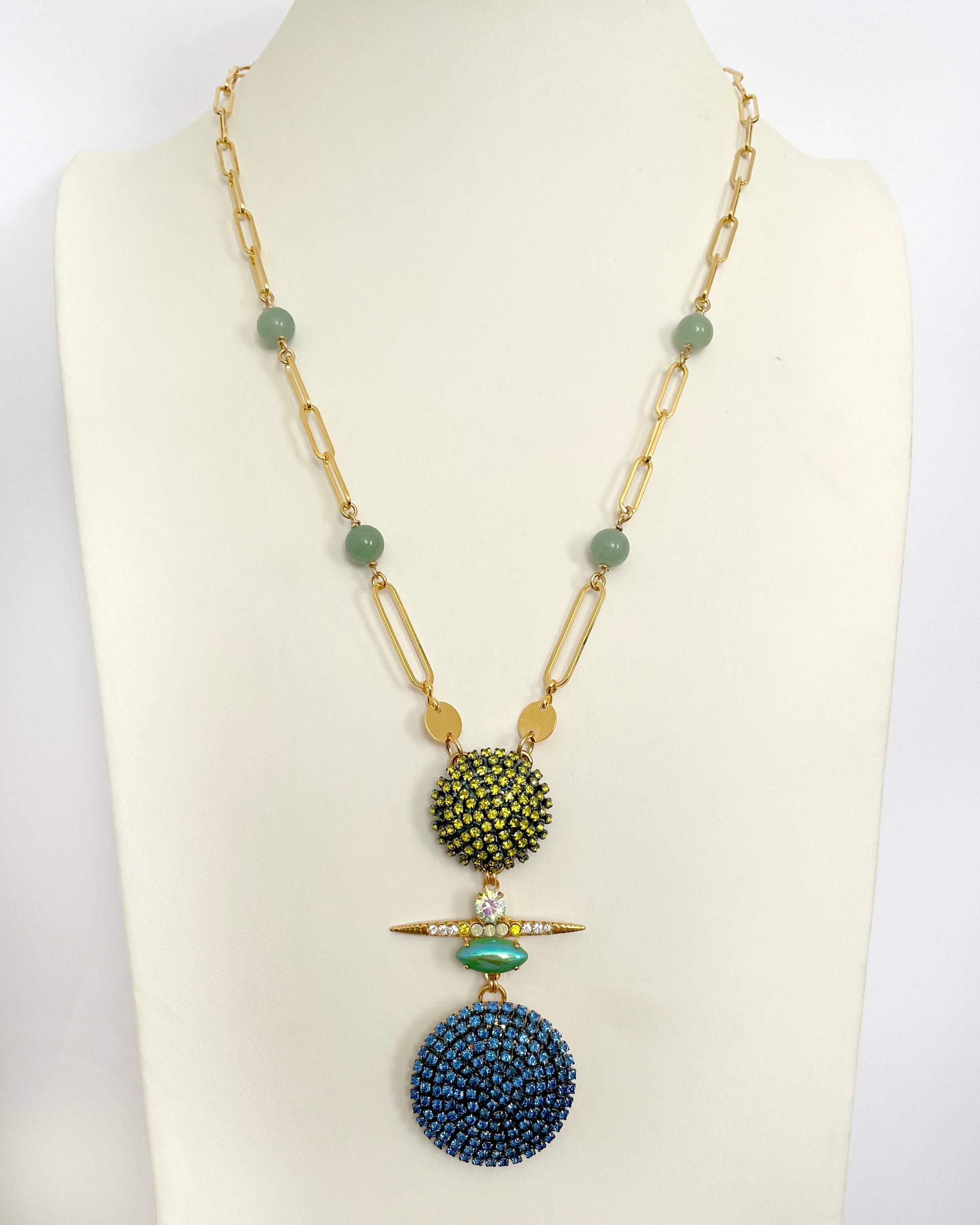 Juno Long Pendant Necklace - Heiter Jewellery