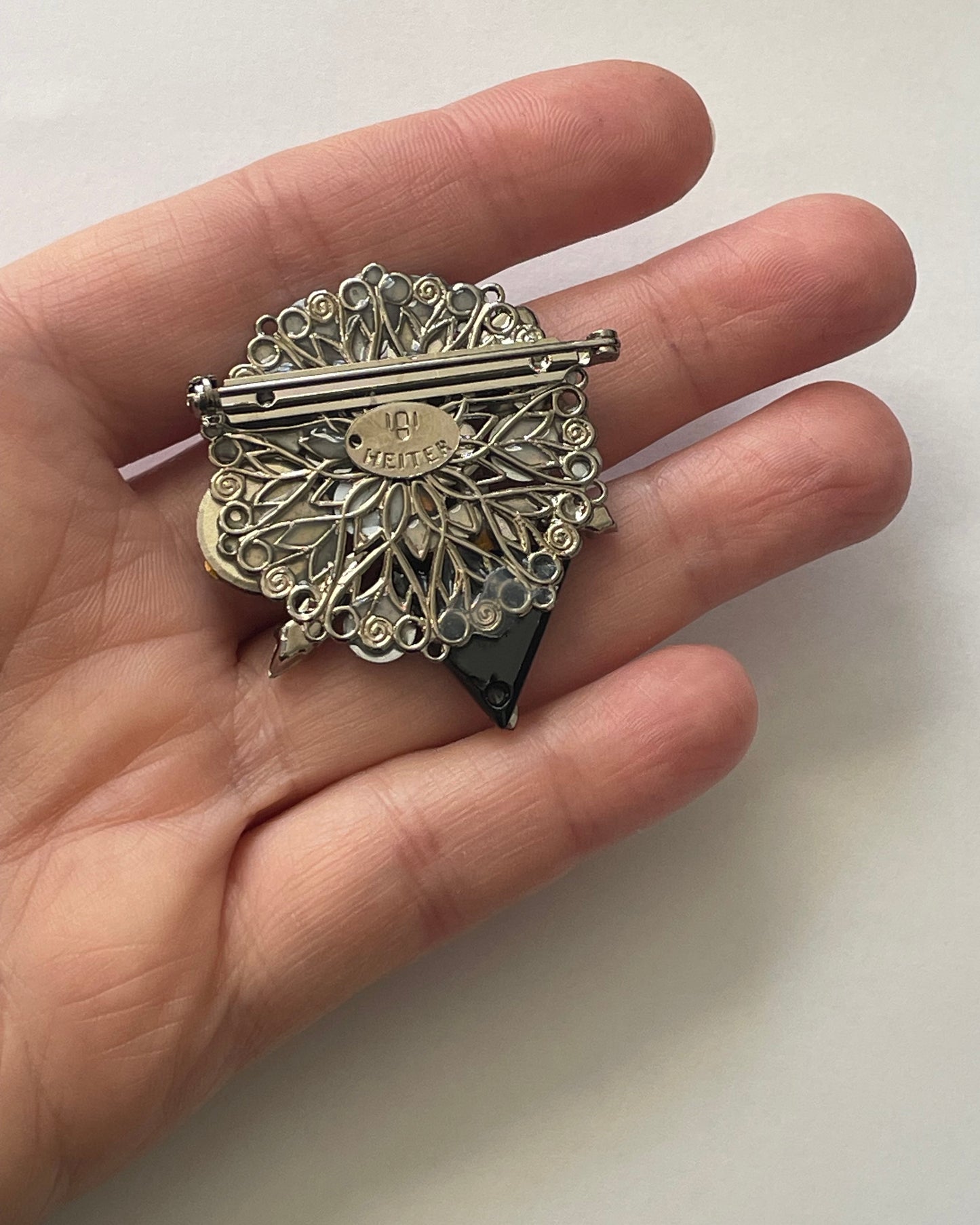 Eclipse Swarovski crystal Brooch