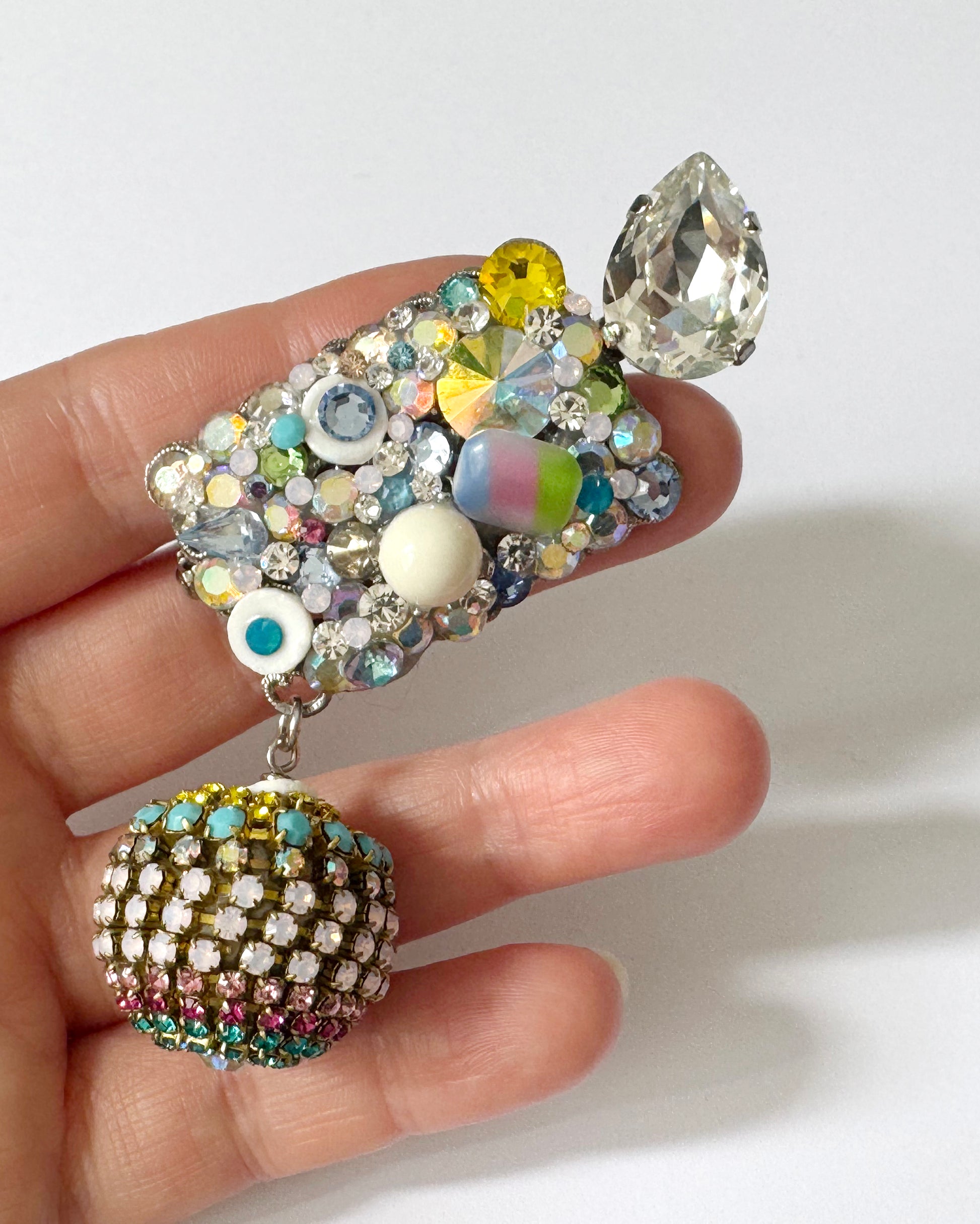 Tutti Frutti Crystal Brooch - Heiter Jewellery