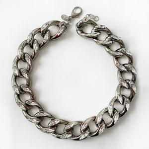 Swarovski Crystal Chunky Chain Necklace - Heiter Jewellery