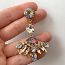 Load image into Gallery viewer, Kusama Blue Fan Earrings - Heiter Jewellery
