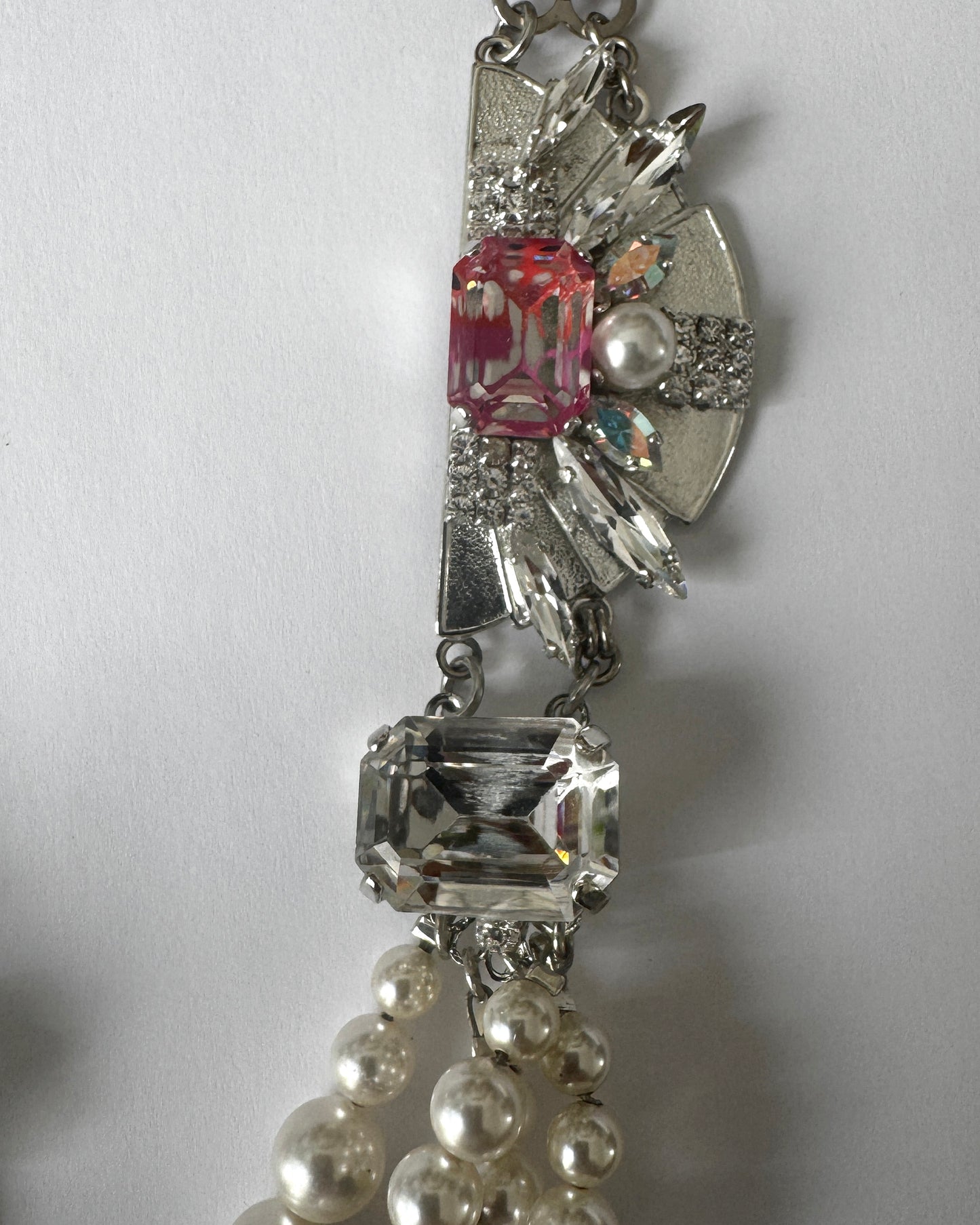 Vivienne Crystal and Pearl Necklace