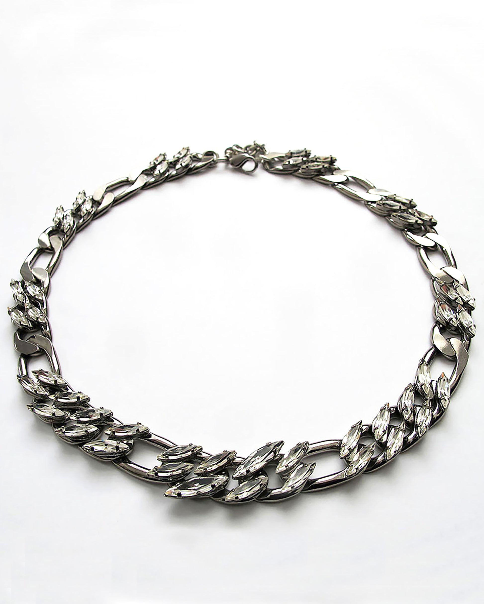 Gia Crystal Chain Necklace - Heiter Jewellery