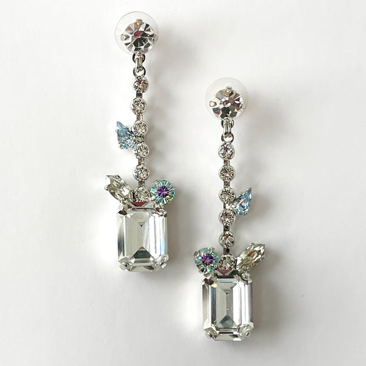 Crystal Art Deco Drop Earrings - Heiter Jewellery