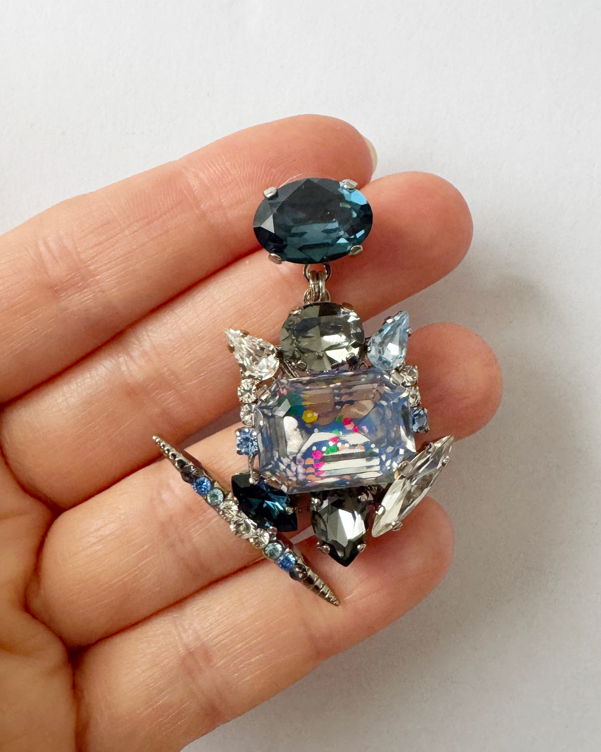 Electric Blue Drop Earrings