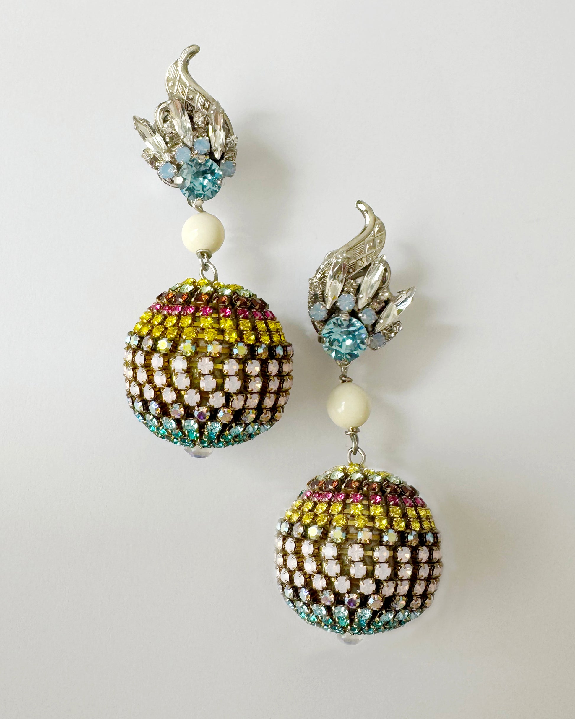 Tutti Frutti Pastel Drop Earrings - Heiter Jewellery