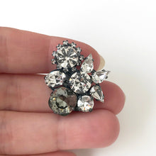 将图片加载到图库查看器，Black diamond Crystal cluster Earrings - Heiter Jewellery

