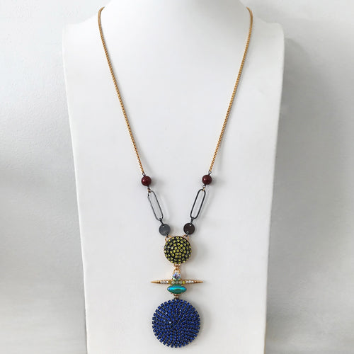 Juno Long Pendant Necklace - Heiter Jewellery