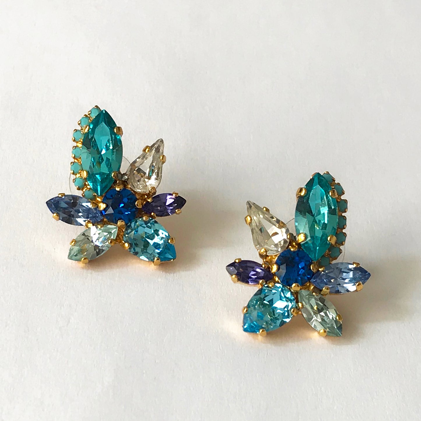 Blue Orchid Earrings - Heiter Jewellery