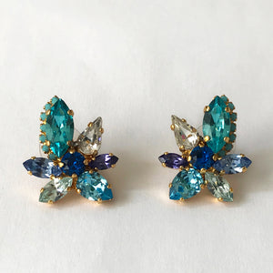 Blue Orchid Earrings - Heiter Jewellery