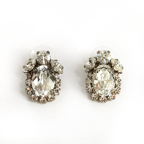 Mina Crystal Stud Earrings - Heiter Jewellery