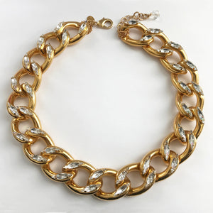 Swarovski Crystal Gold Necklace - Heiter Jewellery