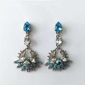 Flores Aquamarine Drop earrings - Heiter Jewellery