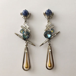 Chrysler Gold Drop Earrings - Heiter Jewellery