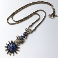 将图片加载到图库查看器，Chrysler Blue Pendant Necklace - Heiter Jewellery
