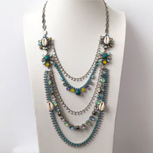Load image into Gallery viewer, Flores Multistrand Turquoise Necklace - Heiter Jewellery
