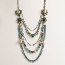 Cargar imagen en el visor de la galería, Flores Multistrand Turquoise Necklace - Heiter Jewellery

