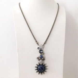 Chrysler Blue Pendant Necklace - Heiter Jewellery