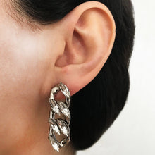 Load image into Gallery viewer, Crystal Chain Earrings - Heiter Jewellery
